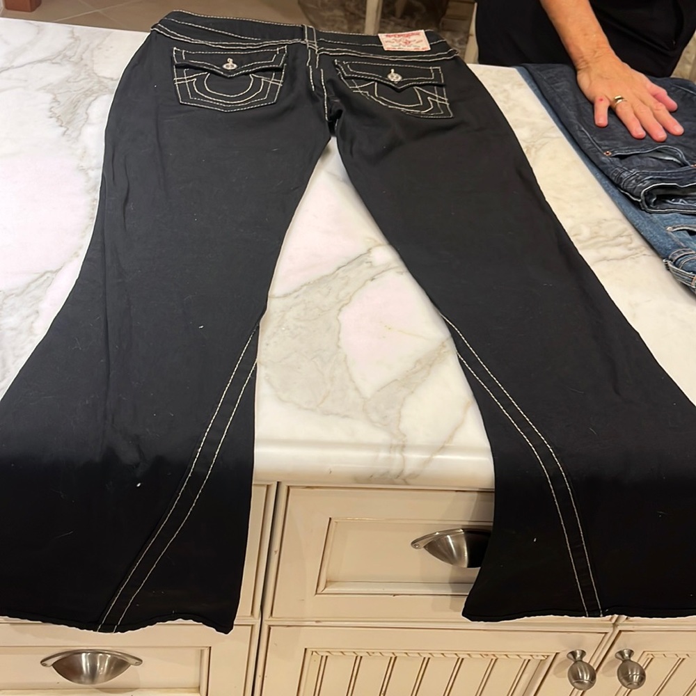 True religion black bootcut jeans size 29